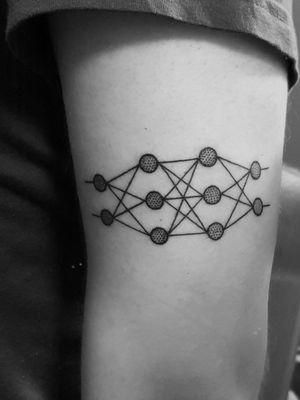 Neural Network Geometric Dotwork Tattoo