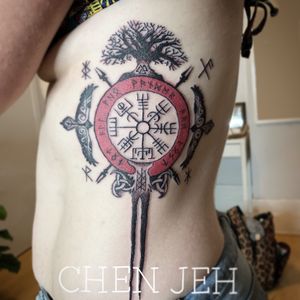 Vegvisir . Another Norse tattoo ! Thank you 