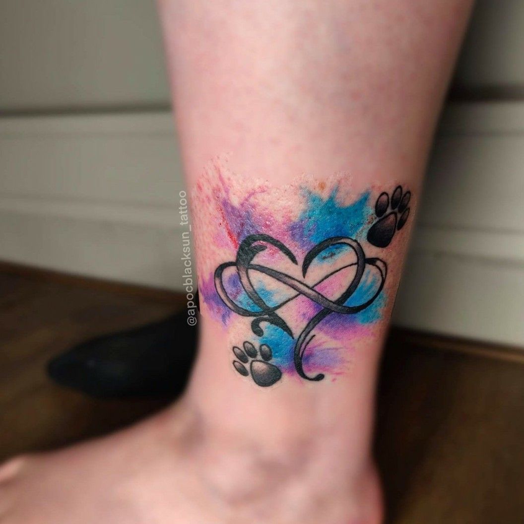 Buy Infinity Heart Temporary Tattoo  Watercolor Tattoo Online in India   Etsy