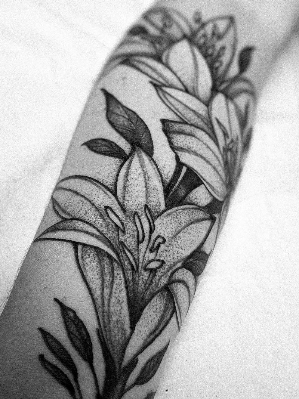 Free Black And White Lily Tattoos Download Free Black And White Lily  Tattoos png images Free ClipArts on Clipart Library