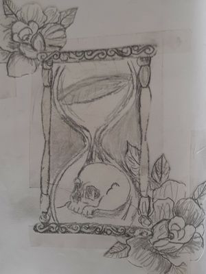 Tik tok #tattoodesign #timeisrunningout #roses #skull