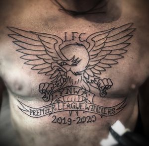Start on a trad eagle style football tattoo. 