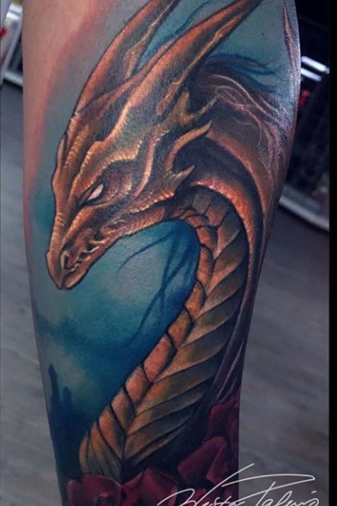 Gold dragon  Tattoos 