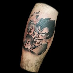 Uno de hoy.. #tattoo #inked #ink #dragonball #goku #vegeta #nosecualescual #lahijita #qetampocosecomosellama #aguantepokemon #blackandgrey #blackandgreytattoo #anime #grises #padreehijatattoo #luchotattoo #luchotattooer #pergamino 
