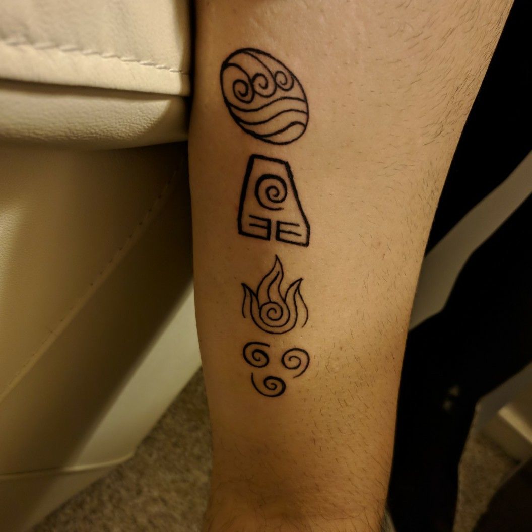 Tattoo uploaded by Isabel de Wijngaert • Fire and air symbol of Avatar: The  Last Airbender • Tattoodo