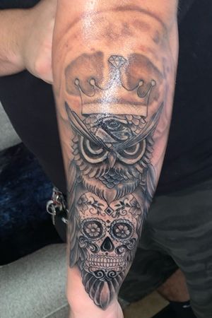 Owl king tattoo 