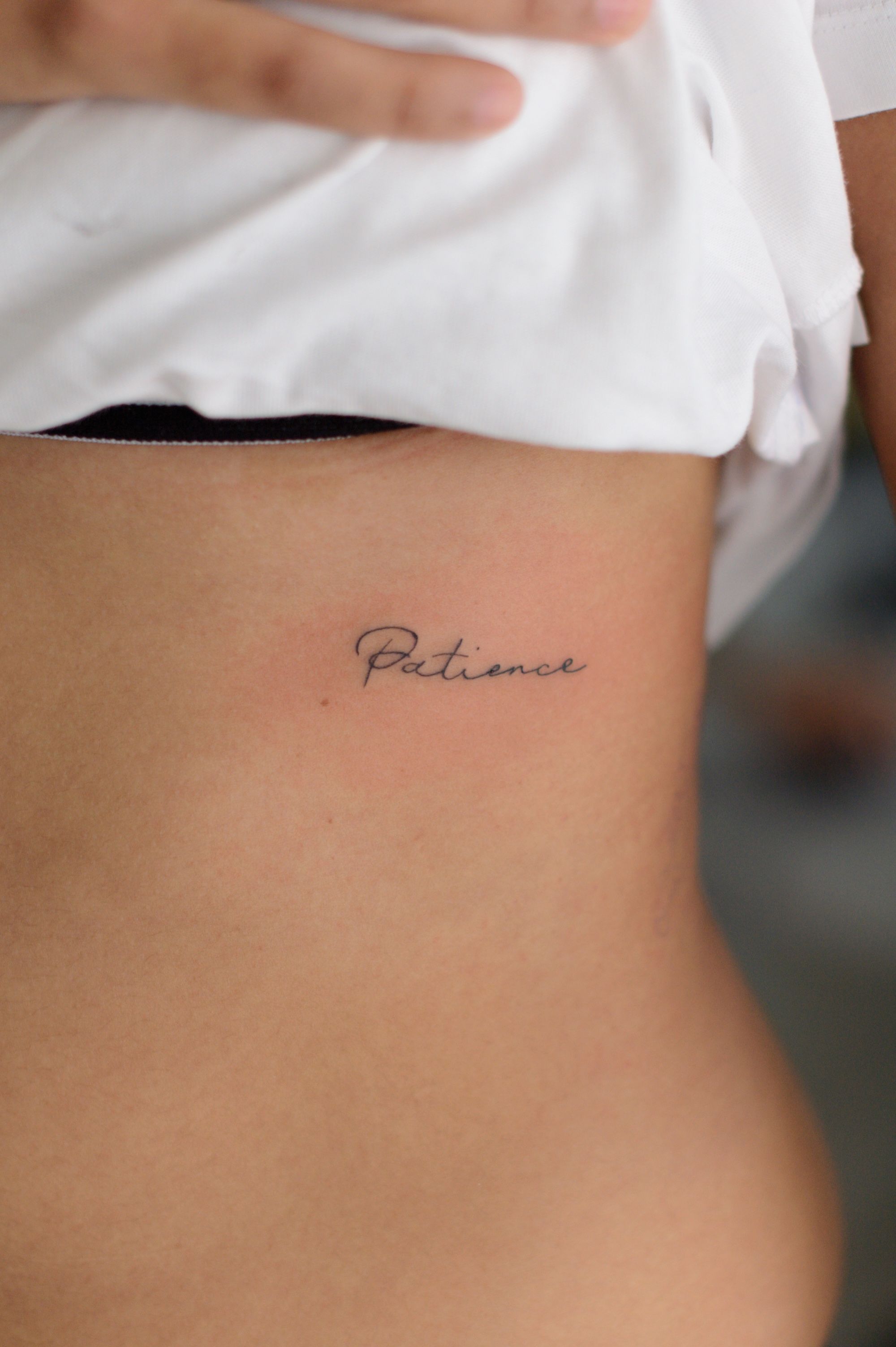 patience lettering ✨ #tattoo #minitattoo #finelinetattoo #tattooartist... |  TikTok