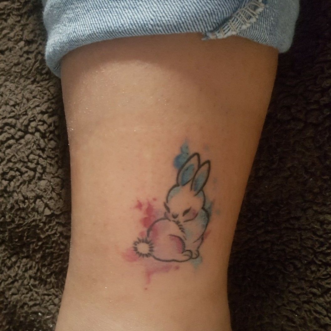 bunny tattoo  Bunny tattoos Discreet tattoos Rabbit tattoos