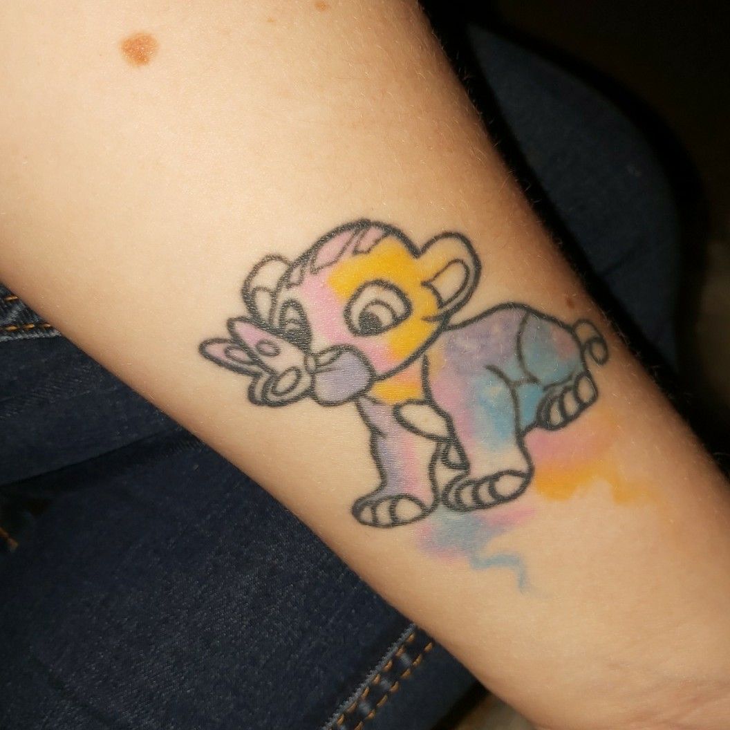 Tattoo uploaded by Kelsi Butler  The lion king simba  Tattoodo