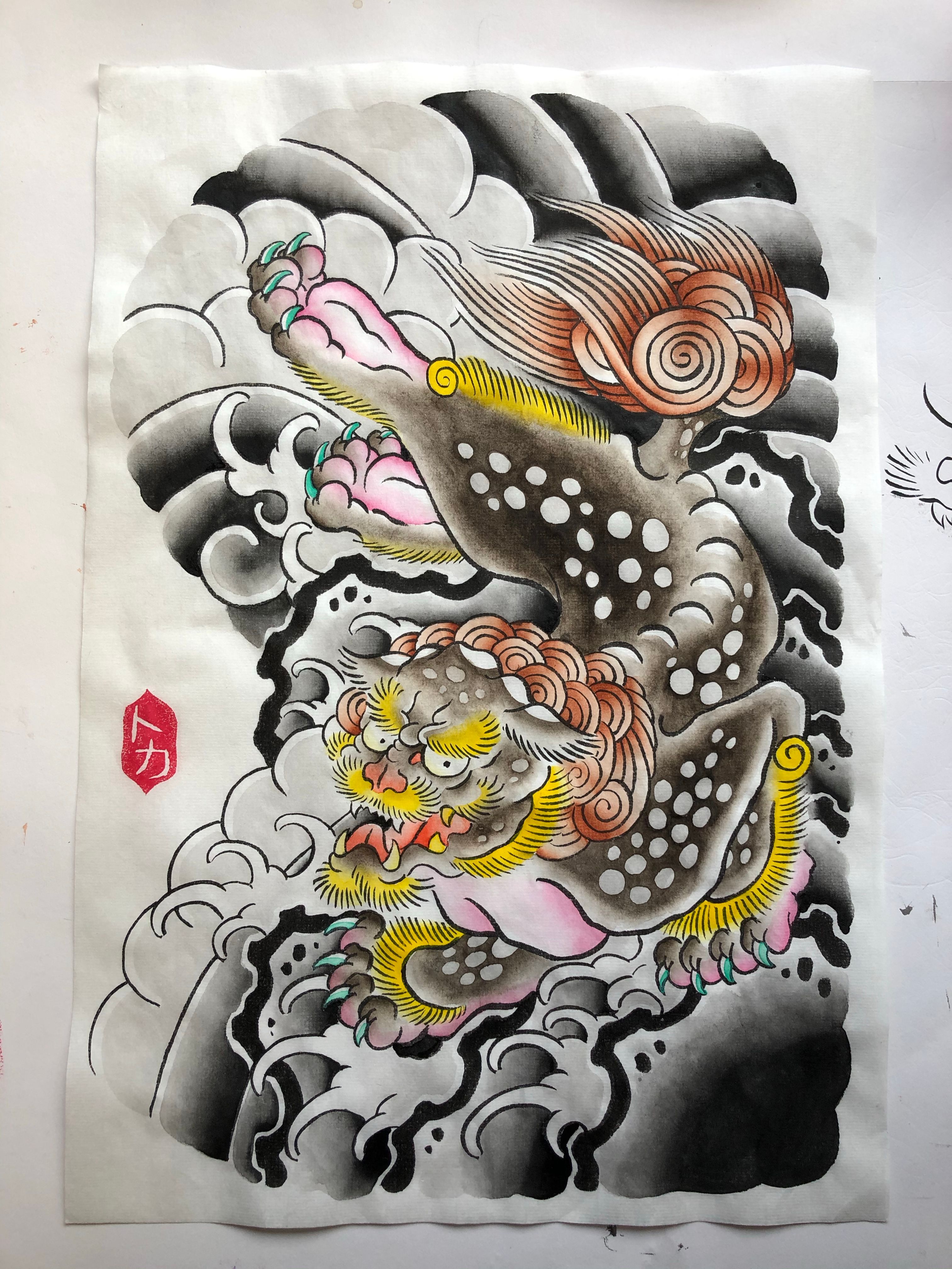 Tattoo uploaded by Joe • Foo dog half sleeve design ready to go ! • Tattoodo