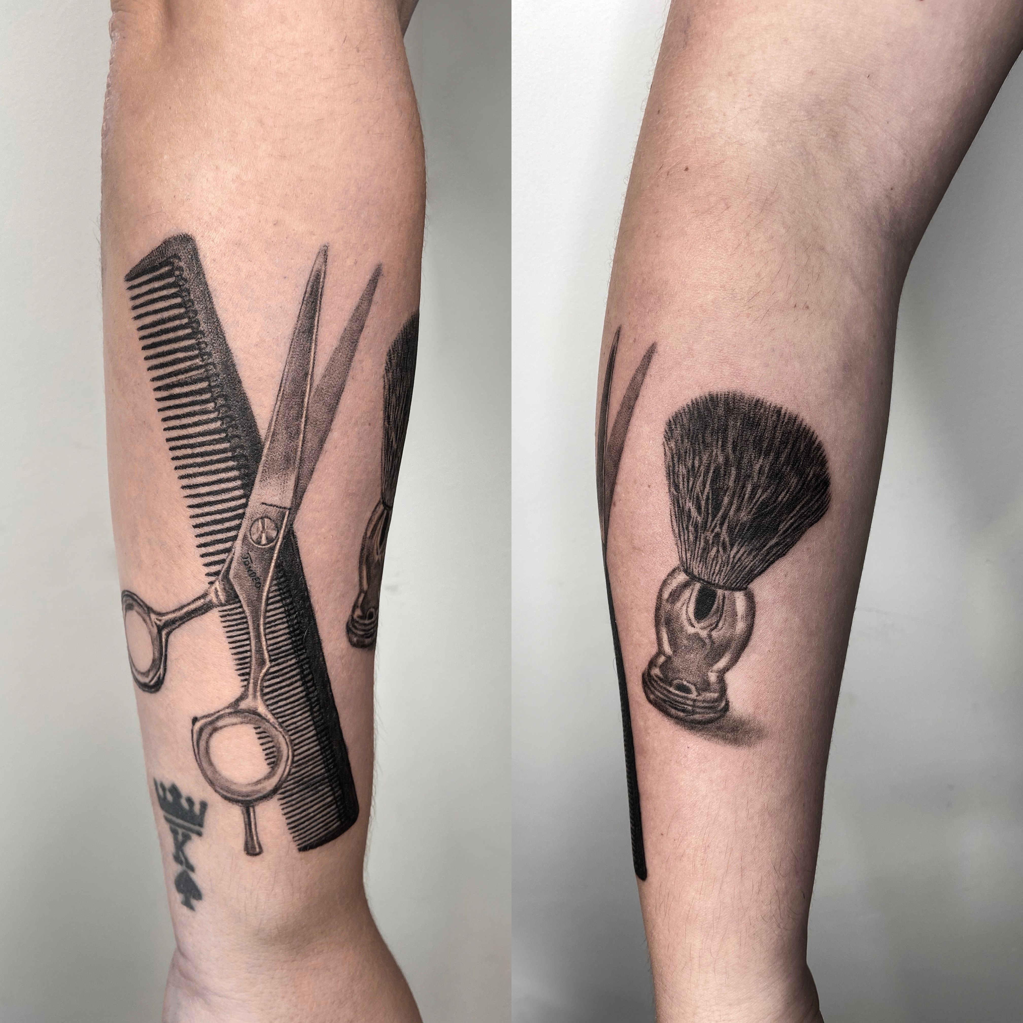 Hình Xăm Thợ Cắt Tóc Barber Đẹp Tại Homiebrain Tattoo