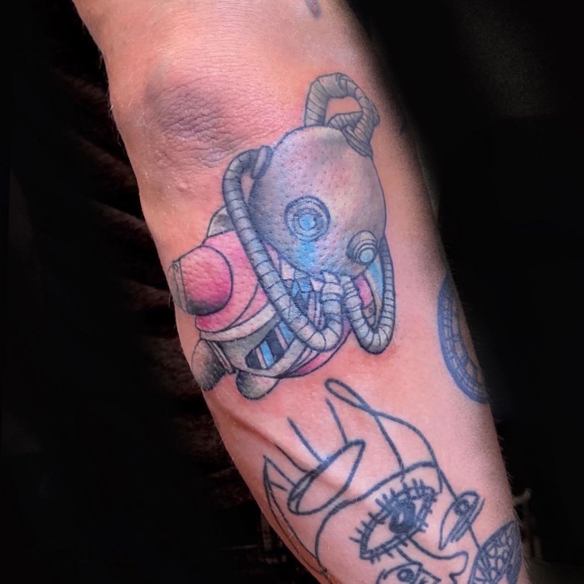 Mac Miller Diver Tattoo done by Seth Dinardi  No Name Tattoo Utica MI   Diver tattoo Mac miller tattoos Mac miller