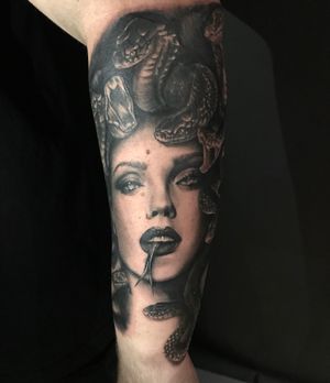 Starting this sleeve with Medusa 