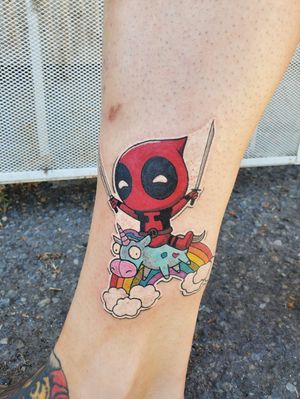 Deadpool sticker tattoo!