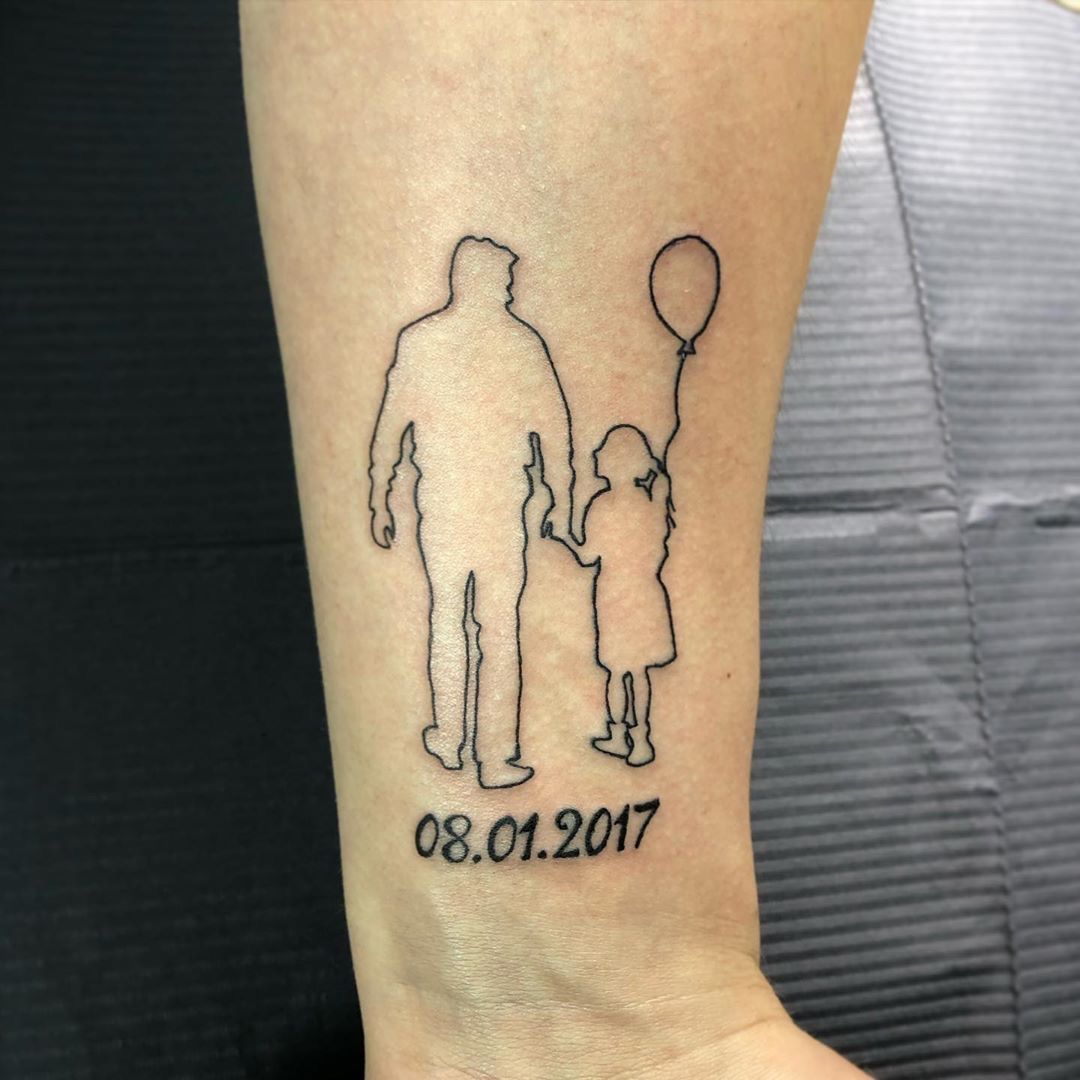 80 Cute FatherDaughter Tattoos  Body Art Guru