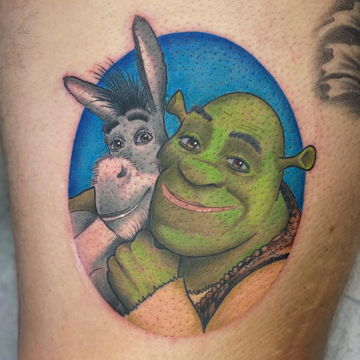 Tattoo uploaded by Shauna Gregory • Shrek and Donkey. • Tattoodo