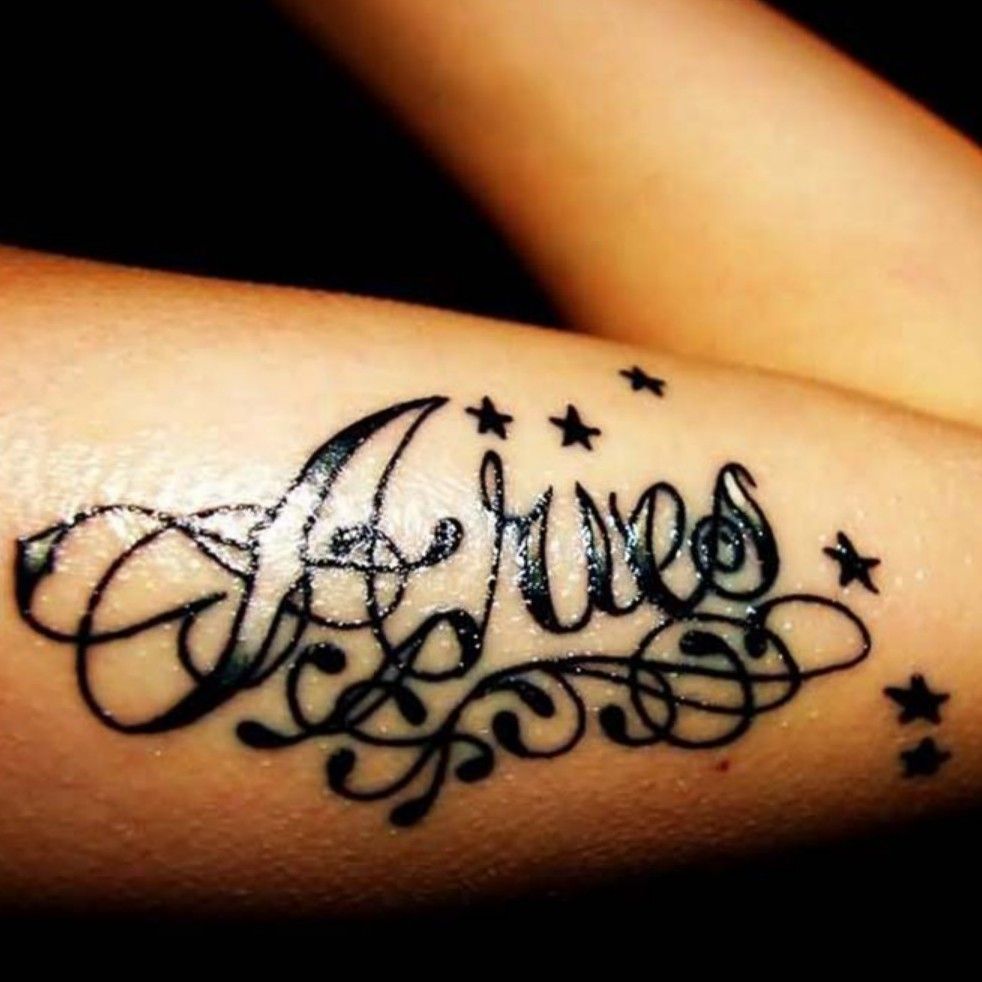 girly aries tattoo