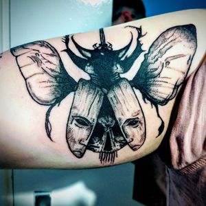 Death beetle tattoo 🤘#tattoo #deathbeetletattoo #deathbeetle #blacktattoo
