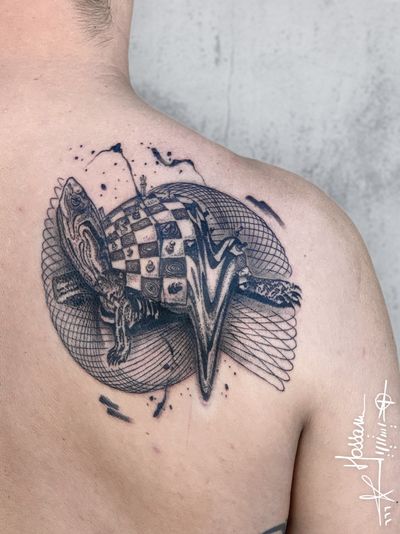 Chessboard on a sea turtle for Dominic! Thank you very much for your trust 🙏🏽❤️ #Graphictattoos #graphictattoostyle #graphictattoo #hossam_hysteria #tattoohysteria #tattoohysteriaamsterdam #tattoo #amsterdam #amsterdamtattoo #tattooamsterdam #amsterdamtattooartists #amsterdamtattooshop #amsterdamtattoostudio #amsterdamtattooing #hysteriatattooamsterdam #tattrx #inkedlife #tattooinspiration #inkedforlife #inkedpeople #inkedlifestyle