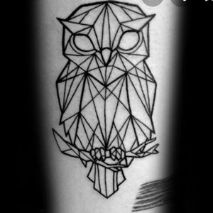 #owltattoo #owl #black #geometric