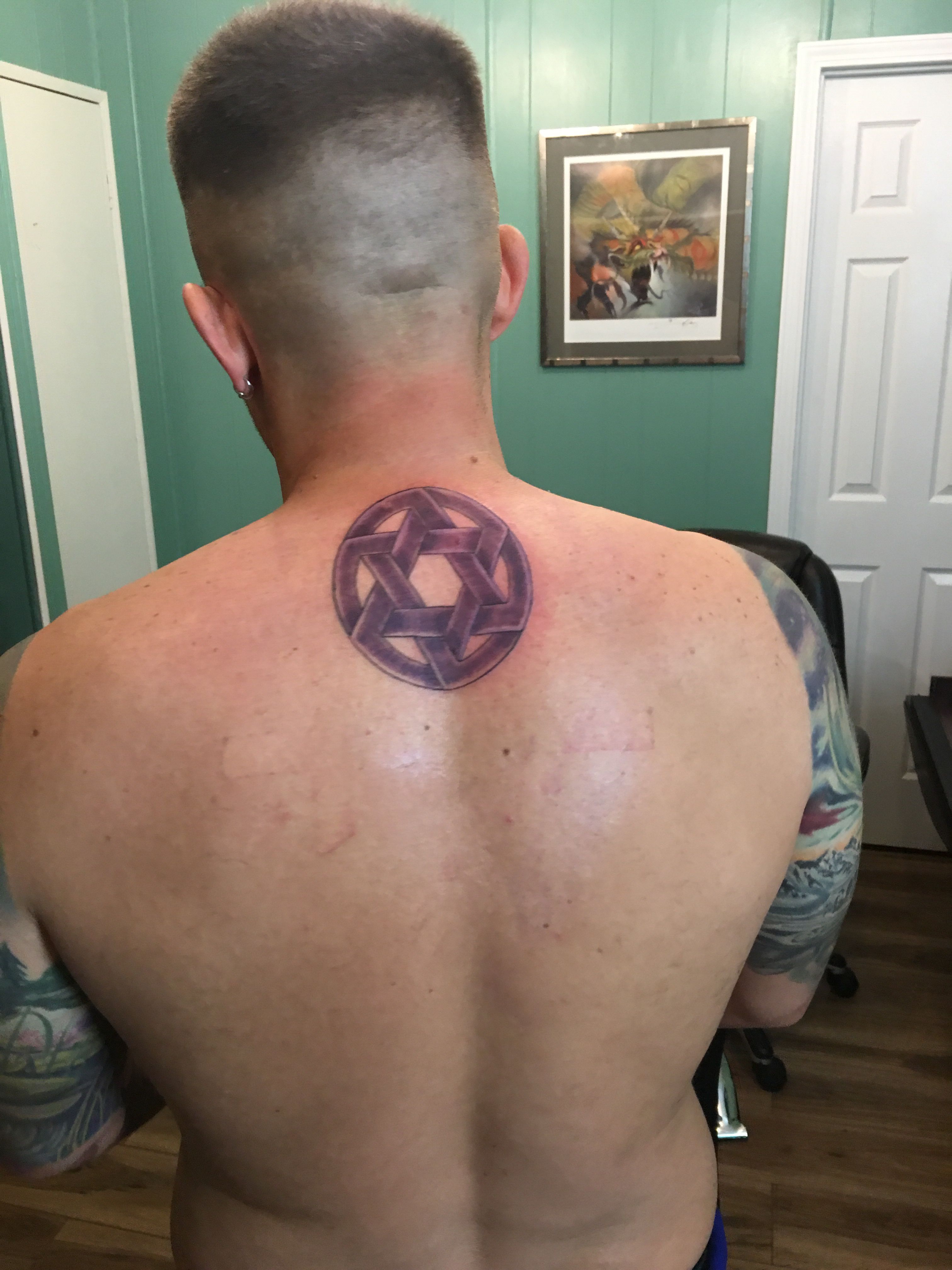 Iron man on his arc reactor tattoo  Marvel tattoos Iron man tattoo Nerd  tattoo
