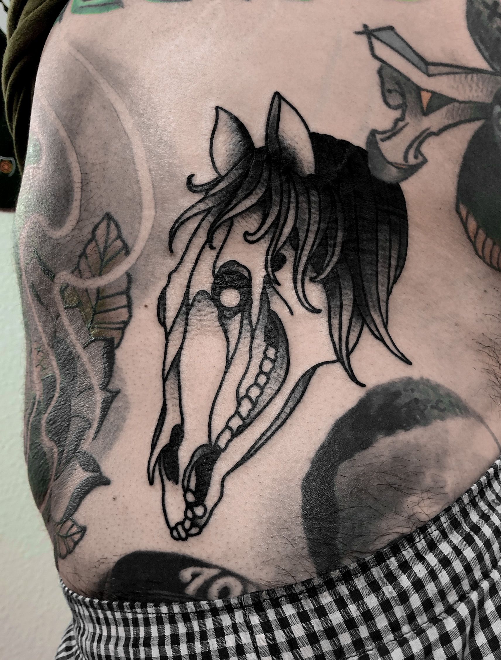 Tattoo uploaded by satanischepferde • Traditional horse skull by  satanischepferde • Tattoodo