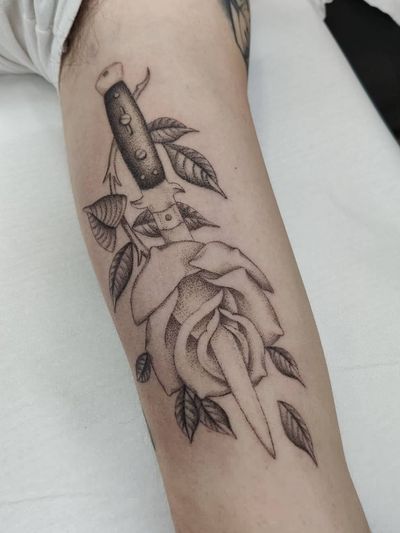 Hand Poked Tattoo