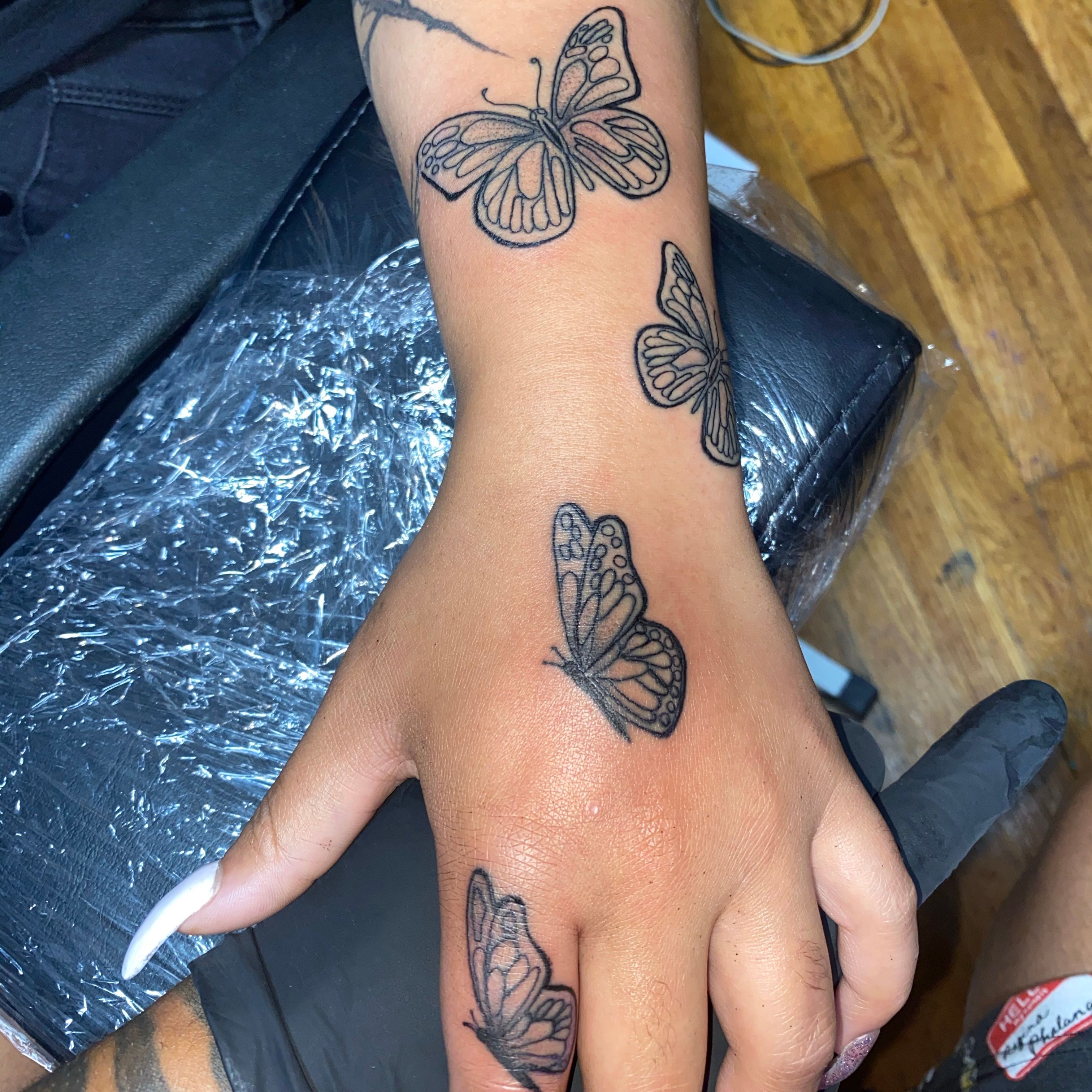 Tattoo uploaded by Gkunny_studio • GKunny Tattoo Black and Gray Tattoo Butterfly • Tattoodo