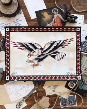 🦅A3 Reproduction prints of Glory’s Flight are now live on my website (link in bio)These bad boys are available for a limited time only (7 days) or until sold out 🤠🤙