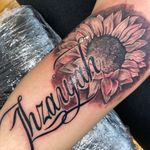 GKunny Tattoo  Black and Gray Tattoo Sunflower 🌻 