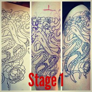 Stage 1 Octopus thigh piece