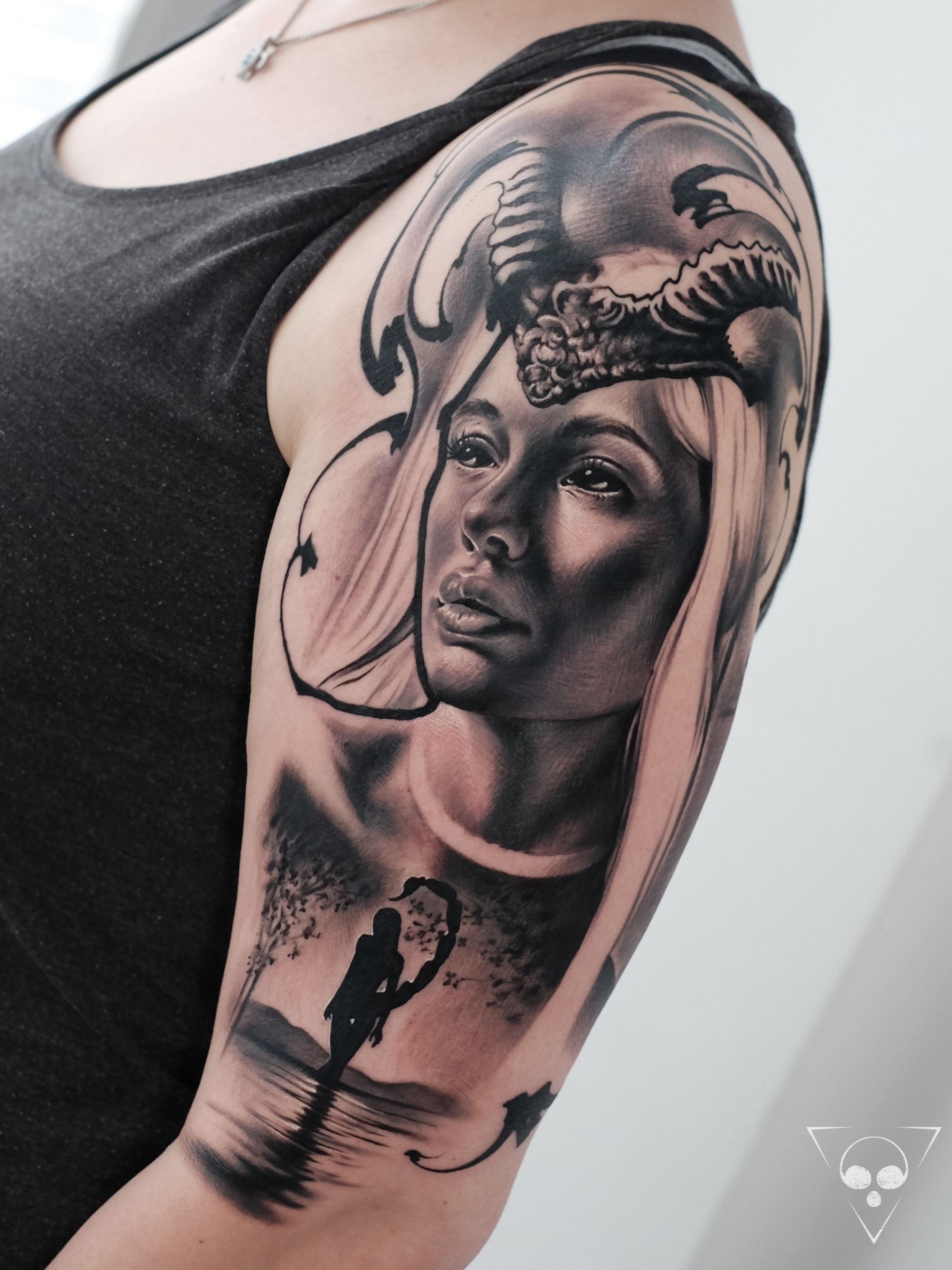 Moon goddess cover up tattoo by... - Death or Glory Tattoo | Facebook