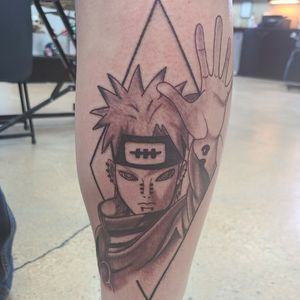 Custom Naruto tattoo i put together for my client. 