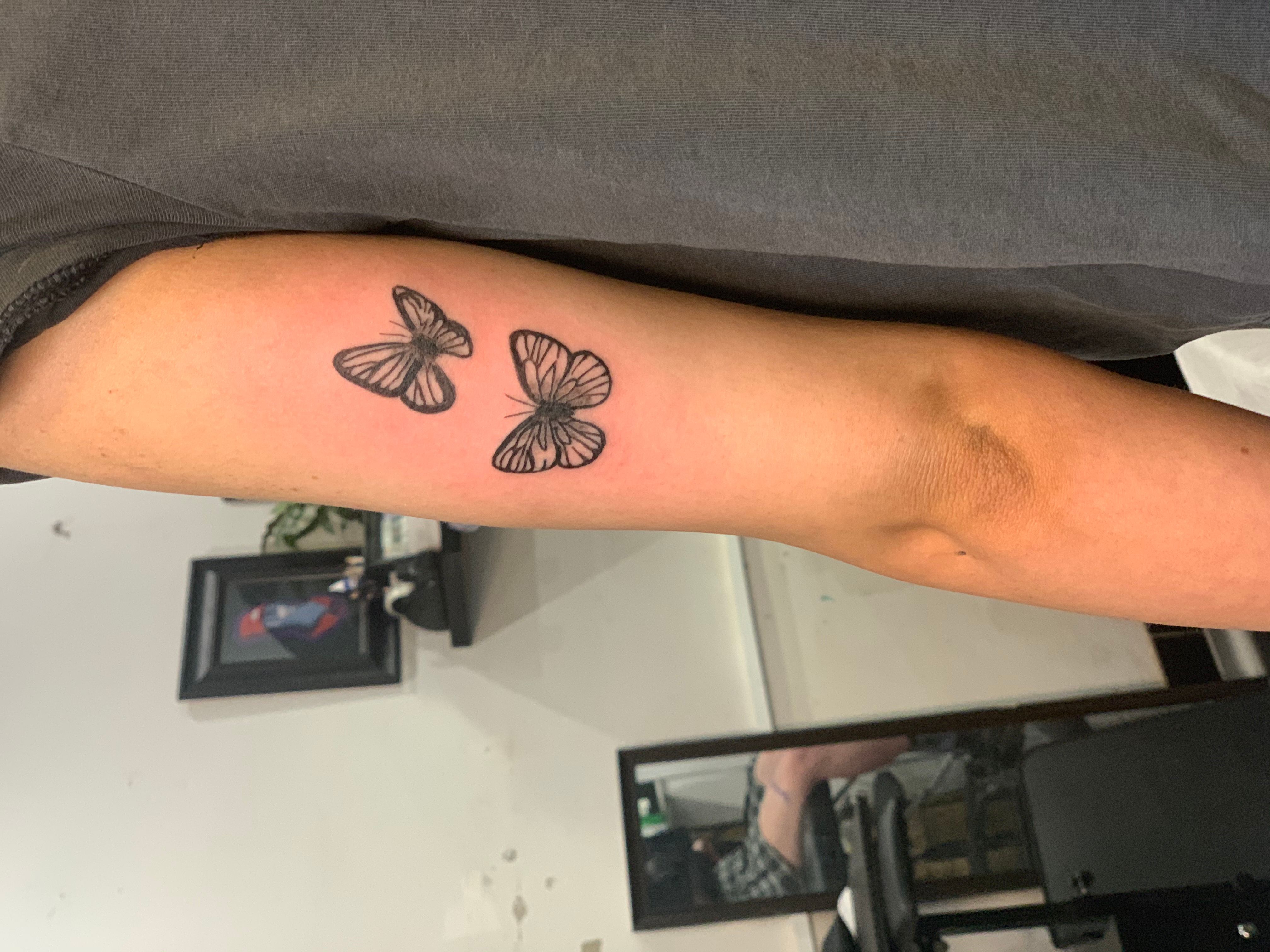Flamin' Eight Tattoo - First tattoo on Tilly by Dale @daleframetattoo We  love first tattoos and get just as excited as our clients do ;) we have  years of experience so you