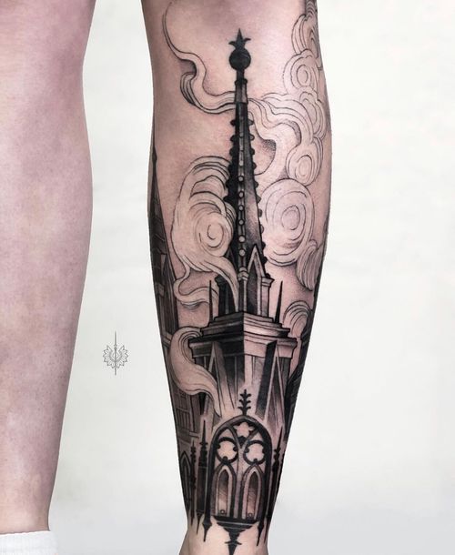 Tattoo tower! Two days full day session! #tower