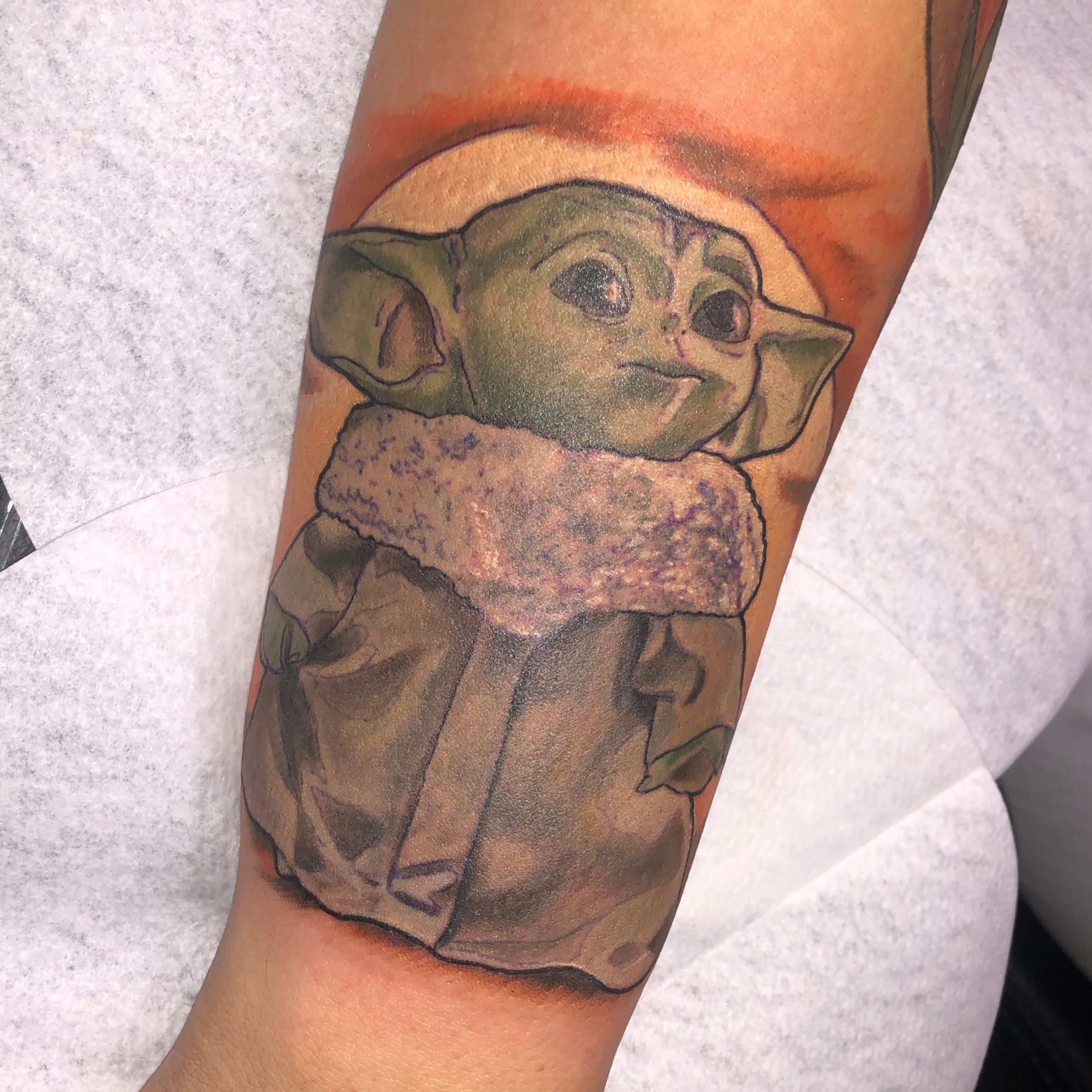 My baby Yoda tattoo : r/BabyYoda