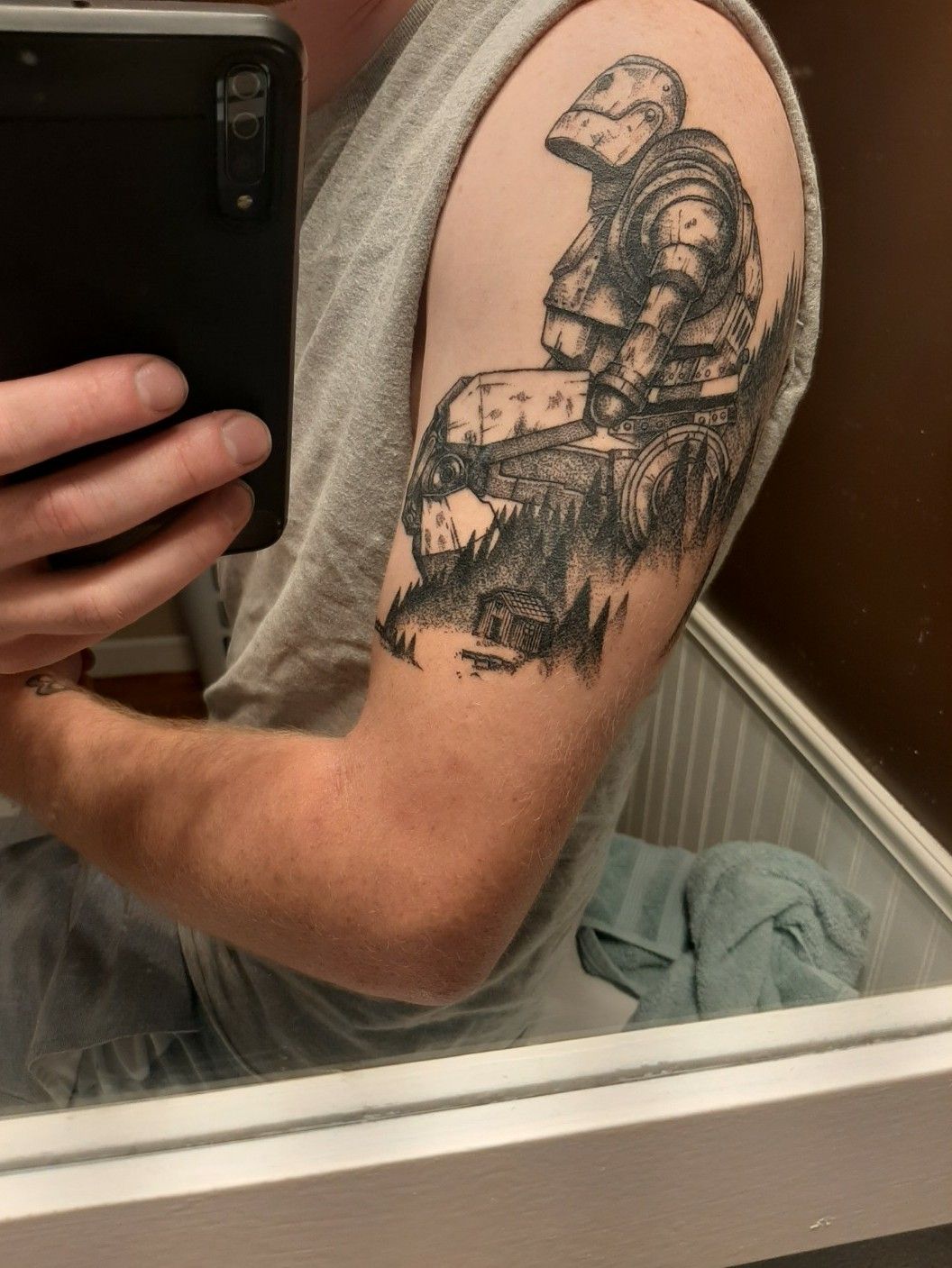 Iron giant tattoo