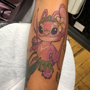 Angel from lilo and stitch outer forearm! 