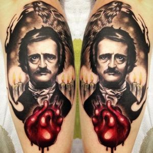 Edgar Allen Poe piece from 2015, won tattoo of the day at the Saskatoon Convention