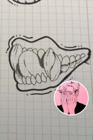 #teeth #tongue #monster #emo #alt #tiktok #chaothiccartist 