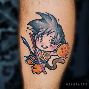 Como desenhar o GOKU CHIBI (Dragon Ball) passo a passo, fácil e rápido 