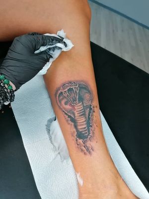 #tattooprague #tat #ink #tattoo #blackandgray #cobra 