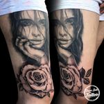 #rose #rosetattoo #czechtattoo #girlface #tattooartist #tattooart