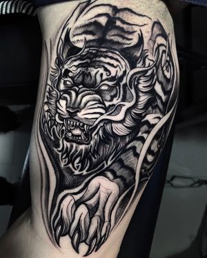 Tattoo by Wolf Street Tattoo