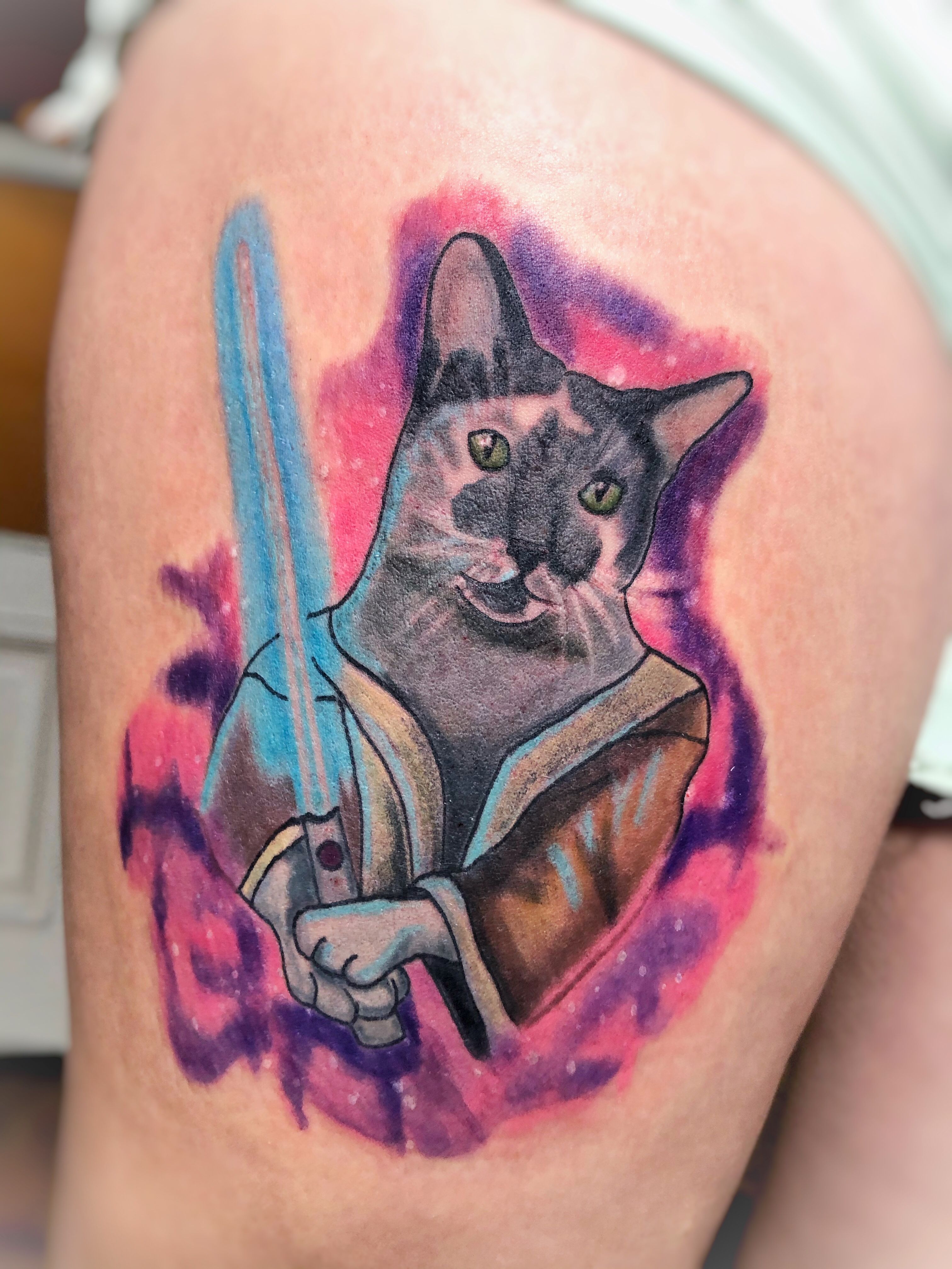Colorful raccoon tattoo  Tattoogridnet