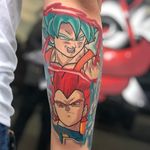 SSGB Kaioken Goku & SSG Vegeta • • Anybody else remember how hype everyone was when Vegeta turn SS God on the big screen? • • Pretty sure I was just as hype when Marc told me to design this piece as a large gap filler to his continued sleeve. • • Email me with more large scale DBZ/DBS tattoos. Thanks for looking! • • #eazy407 #eazyfeliciano #kissimmee #orlando #centralflorida #floridatattooartist #floridaartist #dbz #dbs #dragonballz #dragonballsuper #ssgvegeta #ssgbgoku #goku #vegeta #saiyan #anime #manga #tattoo #colortattoo #supersaiyangod #funimation #seanschemmel #christophersabat 