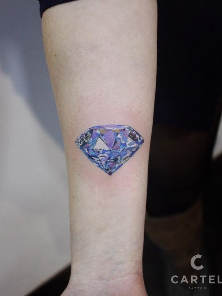 Diamond Tattoo On The Arm