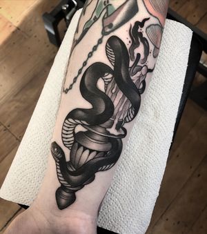 Snake and candle 
