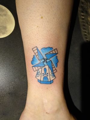 delft blue windmill