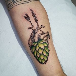 My second tattoo!!! I made this draw for a beer-making friend!